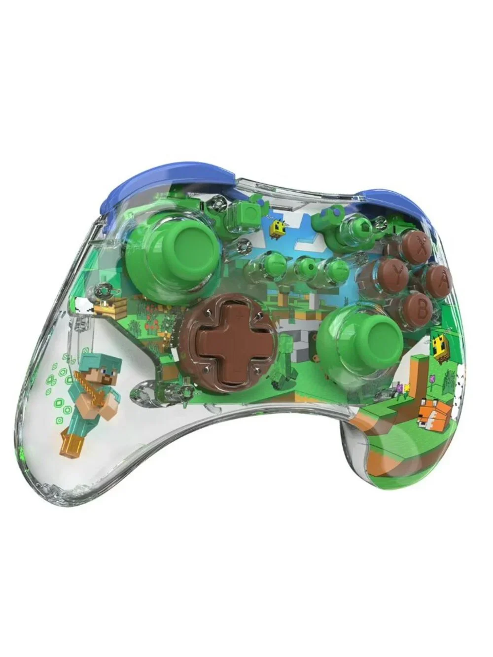 PDP REALMz Wireless Controller for Nintendo Switch Minecraft Forest Biome